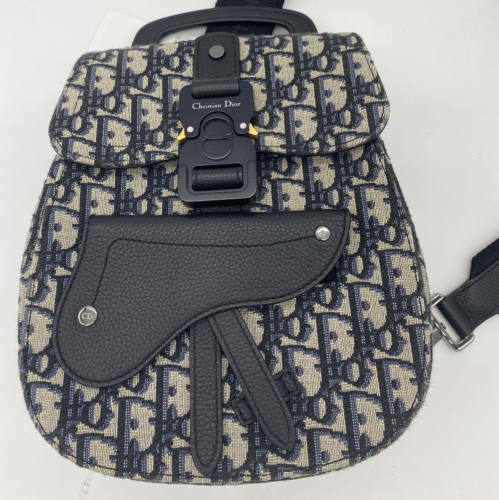 Christian Dior Gallop Sling Body Bag Shoulder Oblique Jacquard Unisex